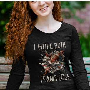 Gemütlicher Sarkastischer Ich Hoffe, Beide Teams V Tri-Blend Shirt