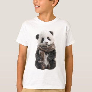Gemütlicher Schal Baby Panda Kinder T-Shirt