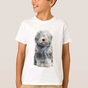 Gemütlicher Schal Shaggy Sheepdog Kinder T-Shirt