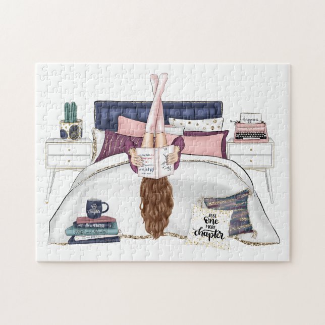 Gemütlicher Schlafzimmervorraum Reading Scene Artw Puzzle (Horizontal)