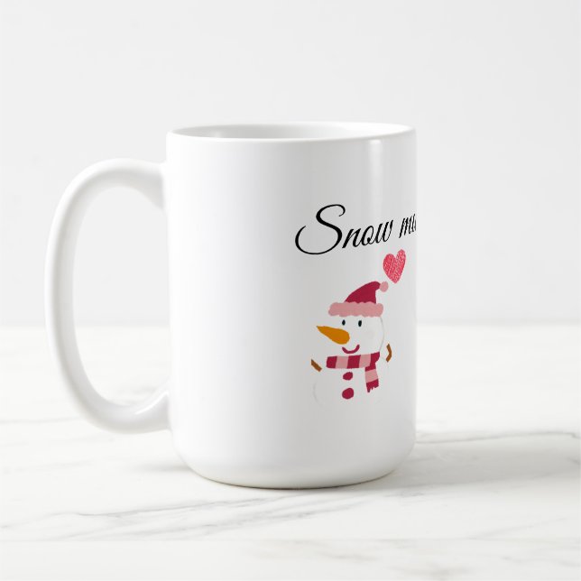 Gemütlicher Schneemann-Becher Kaffeetasse (Links)