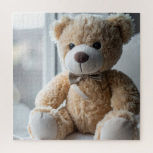 Gemütlicher Sitzender Teddybär Puzzle