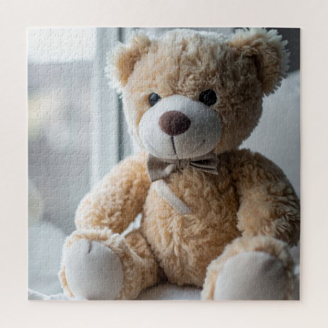 Gemütlicher Sitzender Teddybär Puzzle (Vertikal)