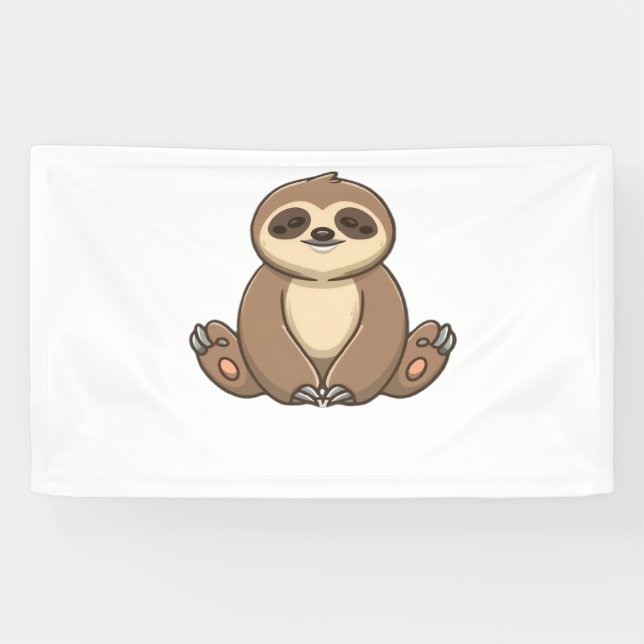 Gemütlicher Sloth Classic T - Shirt Banner (Horizontal)