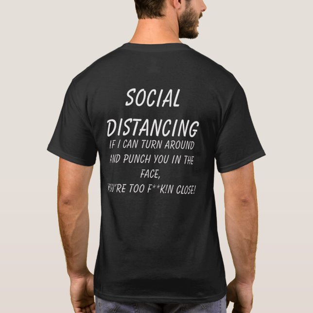 Gemütlicher, sozialer T - Shirt (Rückseite)