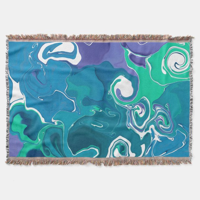 Gemütlicher Throw Blanket Marmor Stil. Decke (Vorderseite)
