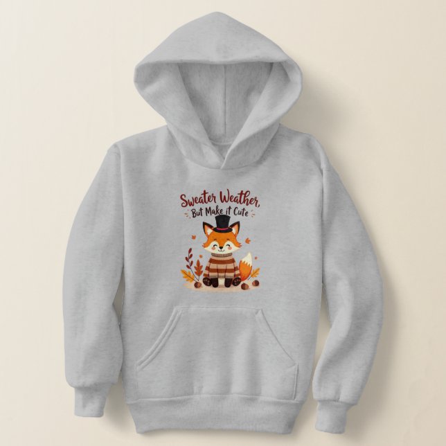 Gemütlicher und Niedlicher Fox im Herbst Sweater - Hoodie (Ablage )