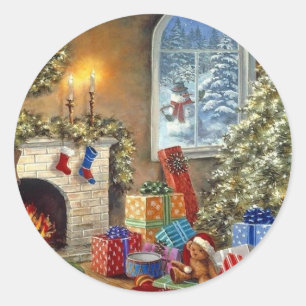 Gemütlicher Urlaub Runder Aufkleber