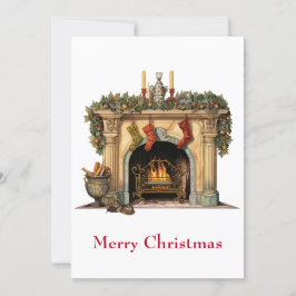 Gemütlicher Viktorianischer Kamin Weihnachten