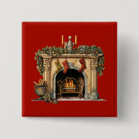 Gemütlicher Viktorianischer Kamin Weihnachten