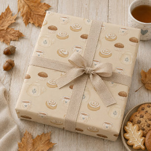 Gemütlicher warmer Herbst Geschenkpapier