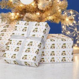 Gemütlicher Weihnachts-Camper Geschenkpapier