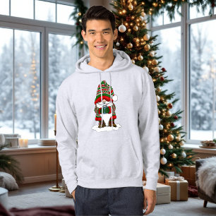 Gemütlicher Weihnachts-Gnom Rot Grün Winter Niedli Hoodie