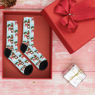 Gemütlicher Weihnachts-Gnom Schneemann Winterurlau Socken
