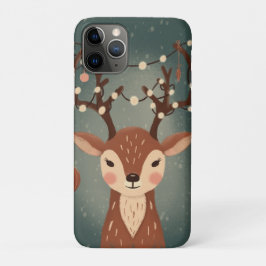 Gemütlicher Weihnachts Hirsch mit Ornamenten und L Case-Mate iPhone Hülle