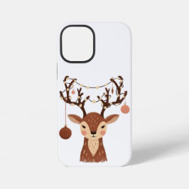 Gemütlicher Weihnachts Hirsch mit Ornamenten und L iPhone 12 Mini Hülle