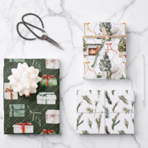 Gemütlicher Weihnachts-Kamin, Geschenke & Bäume Fe