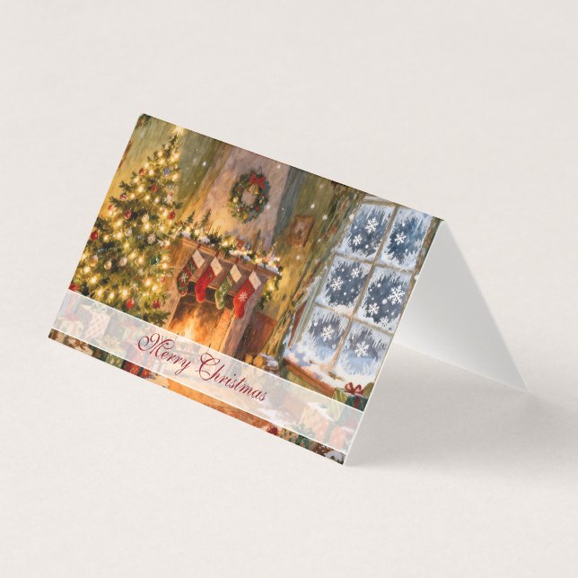 Gemütlicher Weihnachts-Kaminzauber (Vorderseite)