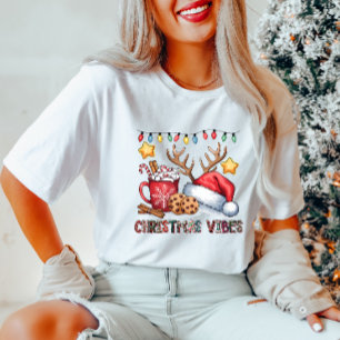 Gemütlicher Weihnachts-Vibes-T - Shirt