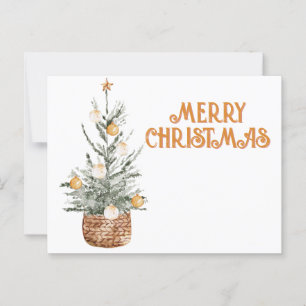 Gemütlicher Weihnachtsbaum Postkarte