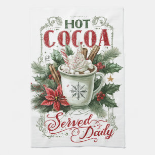 Gemütlicher Weihnachtsbecher Geschirrtuch
