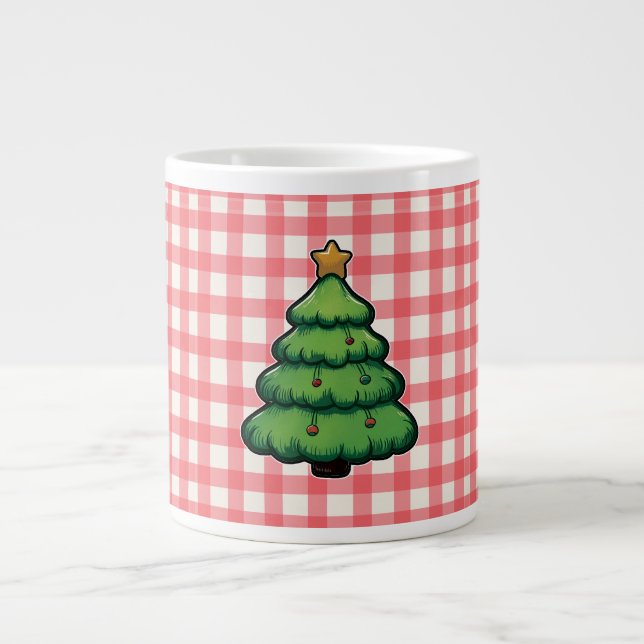 Gemütlicher Weihnachtsbecher Jumbo-Tasse (Vorderseite)