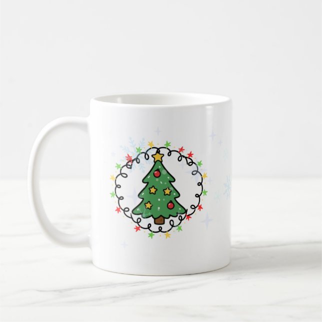 Gemütlicher Weihnachtsbecher Kaffeetasse (Links)