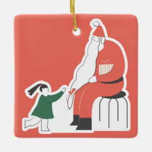 Gemütlicher Weihnachtsgeschmack Keramikornament