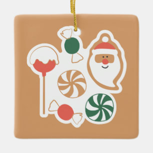 Gemütlicher Weihnachtsgeschmack Keramikornament