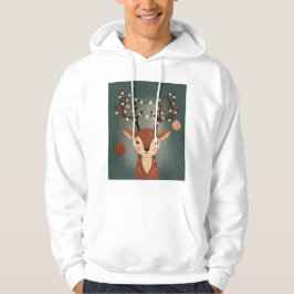 Gemütlicher Weihnachtshirsch mit Ornamenten und Li Hoodie