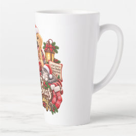 Gemütlicher Weihnachtsmorgen Golden Retriever & Ka Milchtasse