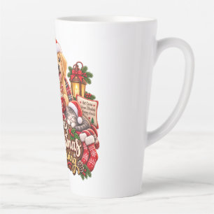 Gemütlicher Weihnachtsmorgen Golden Retriever & Ka Milchtasse
