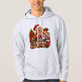 Gemütlicher Weihnachtsmorgen – warmer Golden Retri Hoodie