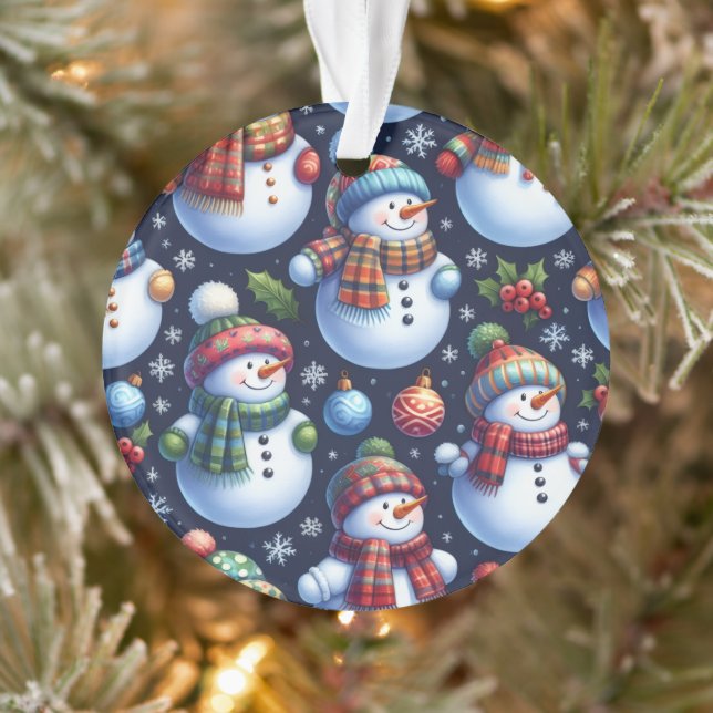 Gemütlicher Weihnachtsschneemann Ornament (Baum)