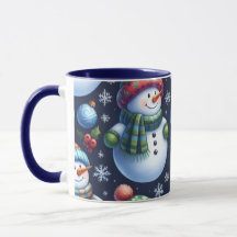 Gemütlicher Weihnachtsschneemann