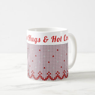 Gemütlicher Winter Hugs & Hot Cocoa Kaffeetasse