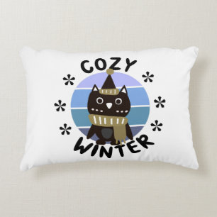 Gemütlicher Winter, Niedliche Eule Dekokissen