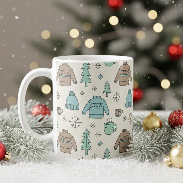 Gemütlicher Winter Süßer Pullover & Heiße Schokola Kaffeetasse (Von Creator hochgeladen)