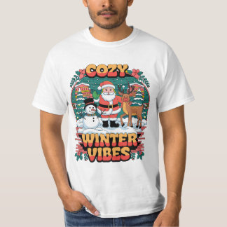 Gemütlicher Winter Vibes Unisex T - Shirt, Holiday T-Shirt