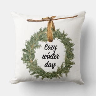 Gemütlicher Wintertag Kissen