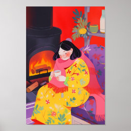 Gemütlicher Wintervormittag Poster