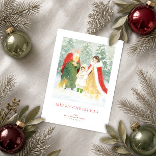 Gemütlicher Winterwald-Weihnachten Nordic Szene TM Feiertagskarte