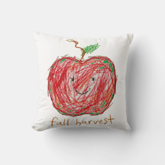 Gemütliches Apfel-Ernte-Wurfkissen für den Herbst Kissen