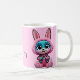 Gemütliches Bunny Tasse - Niedliches blaues Kaninc