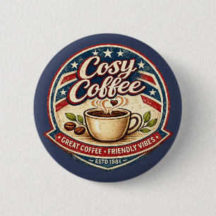 Gemütliches Café Button
