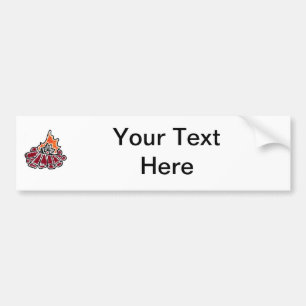 Gemütliches Campfeuer Außenbereich Camping Cartoon Autoaufkleber