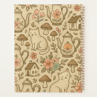 Gemütliches Cottage-Core-Muster Planer