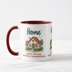 Gemütliches Cottagecore-Heim Whimsical-Haus-Kunst Tasse