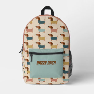 Gemütliches Dackel-Pullover-Muster Bedruckter Rucksack