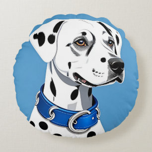 Gemütliches Dalmatiner-Hund-Geschenk für stilvolle Rundes Kissen